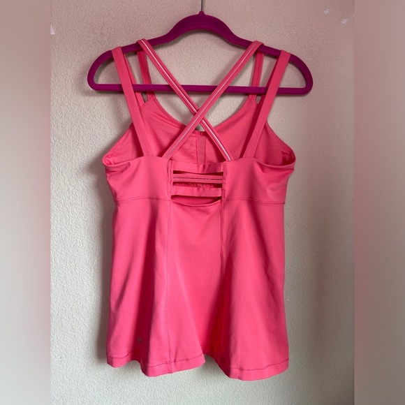 Lululemon Happy Strappy Athletic Tank Top in Pink Lemonade 12 L XL - Picture 8 of 12